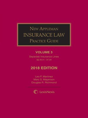 cover image of New Appleman Insurance Law Practice Guide